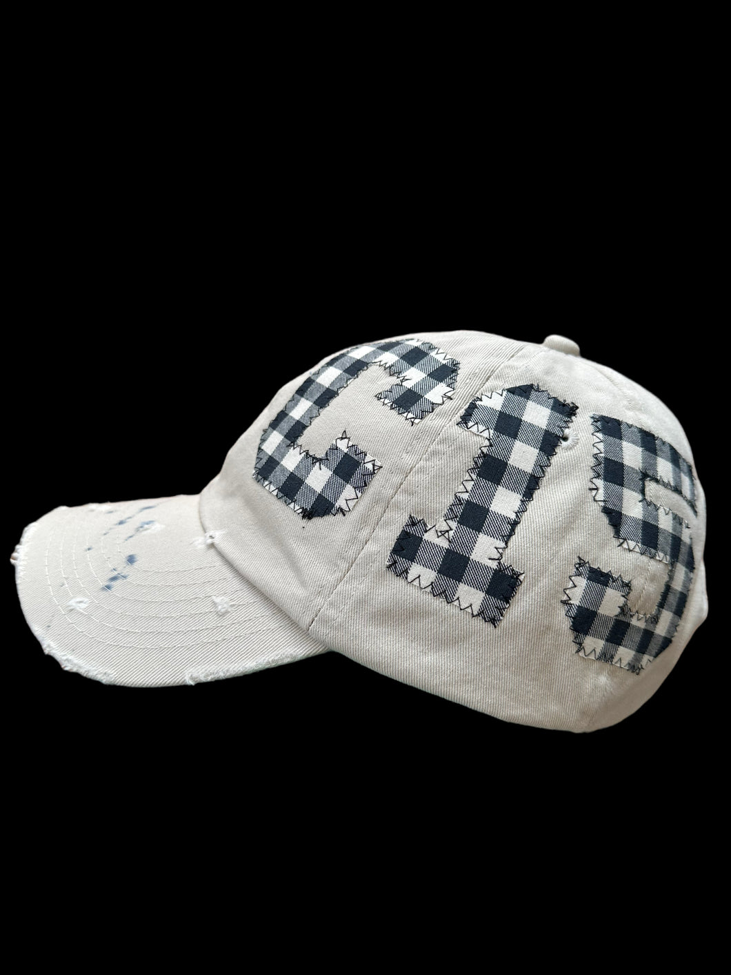 C15 STITCHED LID - PLAID [002]