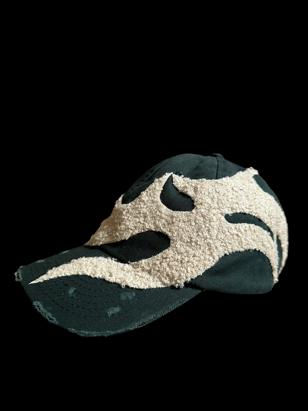MELLIFLUOUS LID - DARK GREEN & CREAM FLEECE