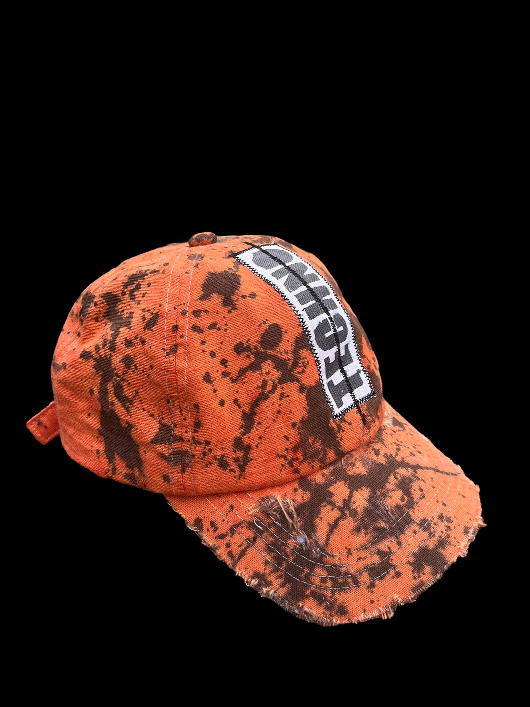 Techno Lid - Staple Orange & Black Splatter